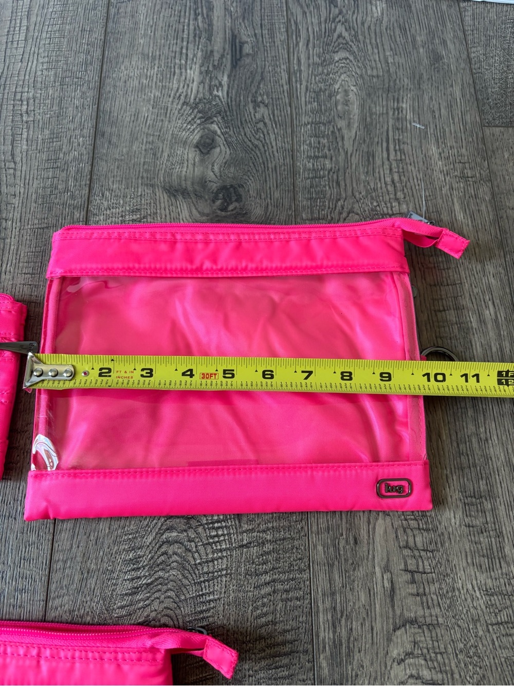 Lug Transport Bright Hot Pink Zip Pouch - Picture 4 of 10